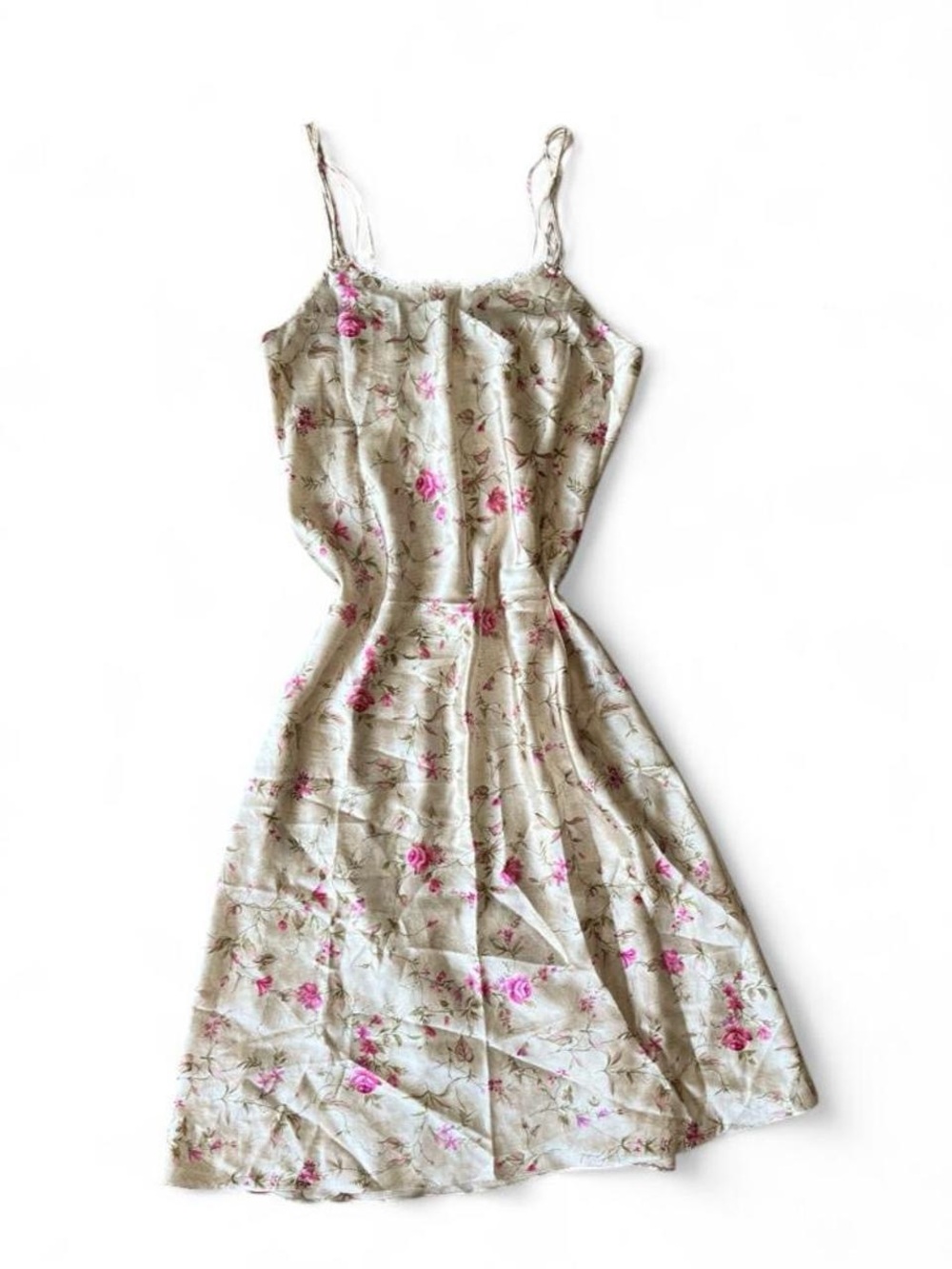 🌸 Vintage Oscar de la Renta Pink Label Floral Slip Dress 🌸